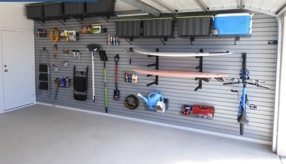 Installed garage storage system